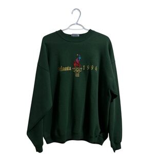 1996 Atlanta USA Olympics Forest Green Crewneck Sweater